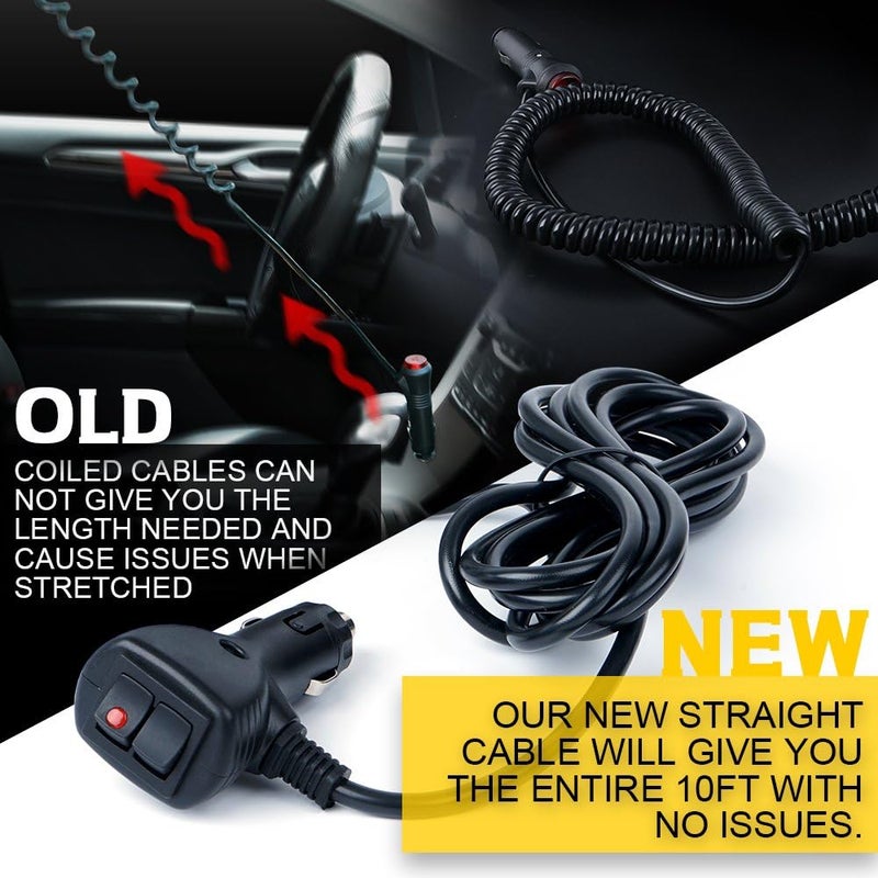 Xprite 240LED ضوء فلاش دوار، أضواء فلاش للرافعات الشوكية مع قاعدة مغناطيسية لشاحنات البناء، سيارات الدورية، الجرارات، عربات الجولف - برتقالي - Image 5