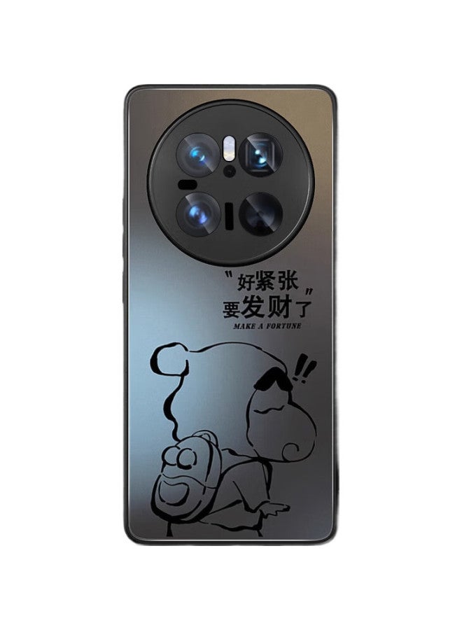 Xp Huawei Mate 70 Phone Case Lens Full Coverage Mate 70 Heat Dissipation Frosted Matte Silicone Anti-Fingerprint Men And Women Couple Anti-Drop High-End Sense - Graphite Gray Independent New Style - Image 2