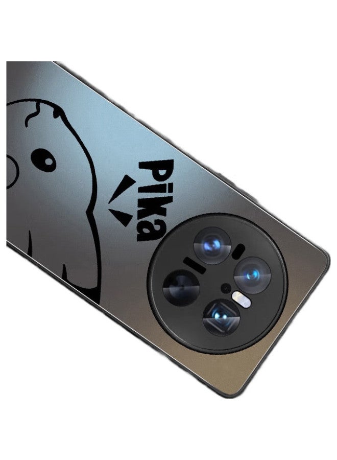 Xp Huawei Mate 70 Phone Case Lens Full Coverage Mate 70 Heat Dissipation Frosted Matte Silicone Anti-Fingerprint Men And Women Couple Anti-Drop High-End Sense - Graphite Gray Independent New Style - Image 3