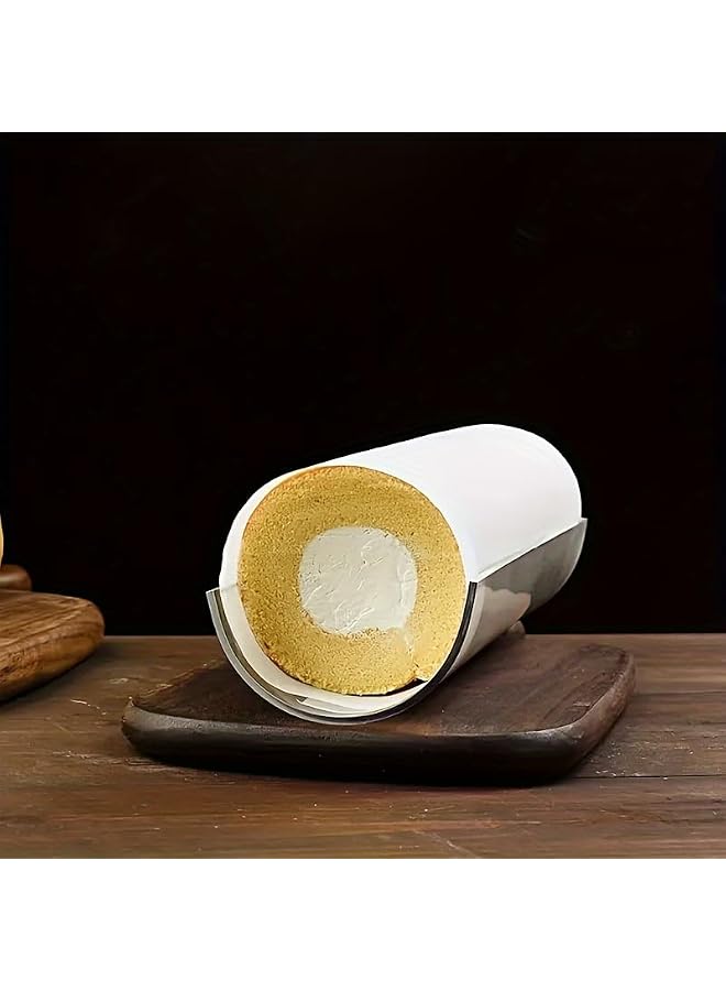 S-TOP Premium Acrylic Swiss Roll Mold - Transparent Food-Safe Baking Tool for Perfect Cake Rolls, Pastry Rolls, Ideal for Home & Professional Use (30x9x4.5cm) - Image 2