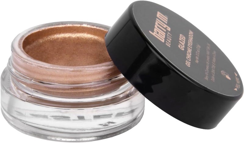 Barry M Glazed Gel Chrome Eyeshadow Shade Soft Beige Champagne Dreams Pearlescent Effect
