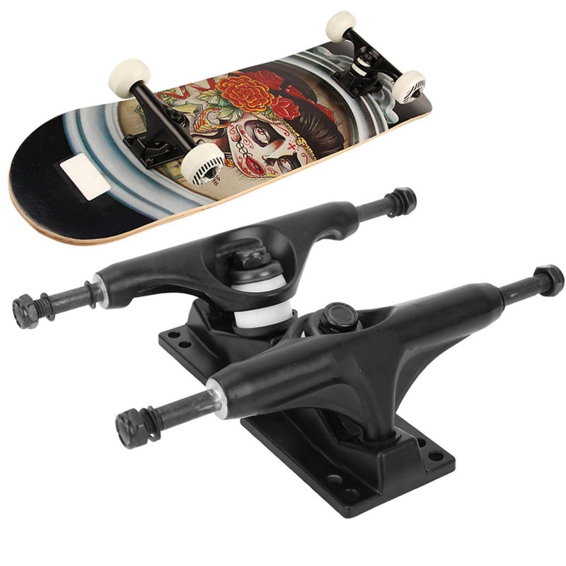 Professional Aluminum Magnesium Alloy Skateboard Truck Bracket For 4 To 8 Inch Skateboards Black Color Outdoor Sports Accessories Scooter Parts - Image 4