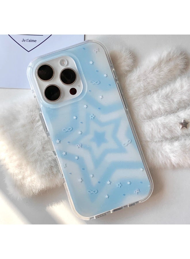 NIBEMINENT Protective TPU Case Cover For iPhone 17 Pro Max, Haitian Blue Star