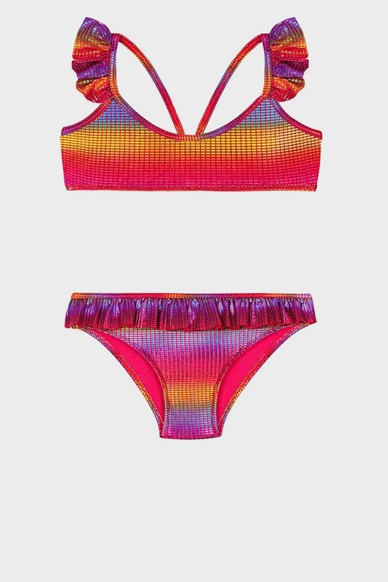 Slipstop Kendall Junior 50+ UPF UV Protected Ruffle Bikini Girl's Bikini SB2413000119