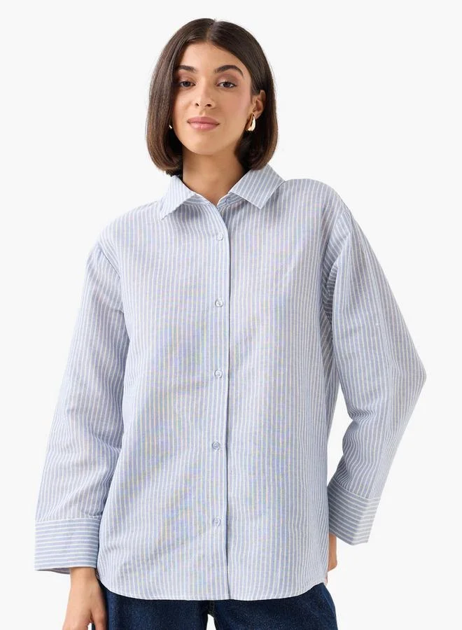 سبلاش فيڤ Shirt with Stripes and Long Sleeves