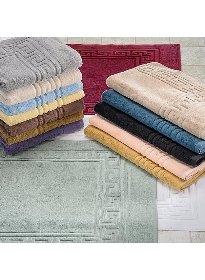 Superior Heavyweight Cotton Bath Mats Bath Rugs For Bathroom Accessories Washable Rug For Shower Bath Toilet Modern Decor No Backing Luxury Hotel And Spa Quality Set of 2 22 x 35 White - Image 5