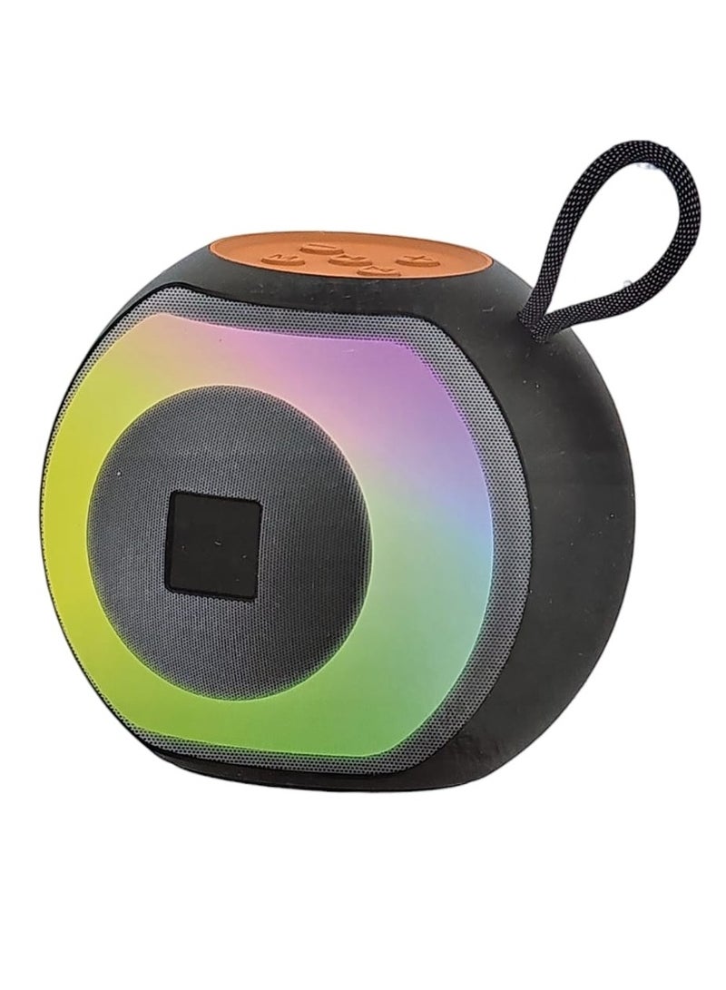 X-811 Bluetooth Speaker with LED Light USB and Micro Card Slot Black - Image 1