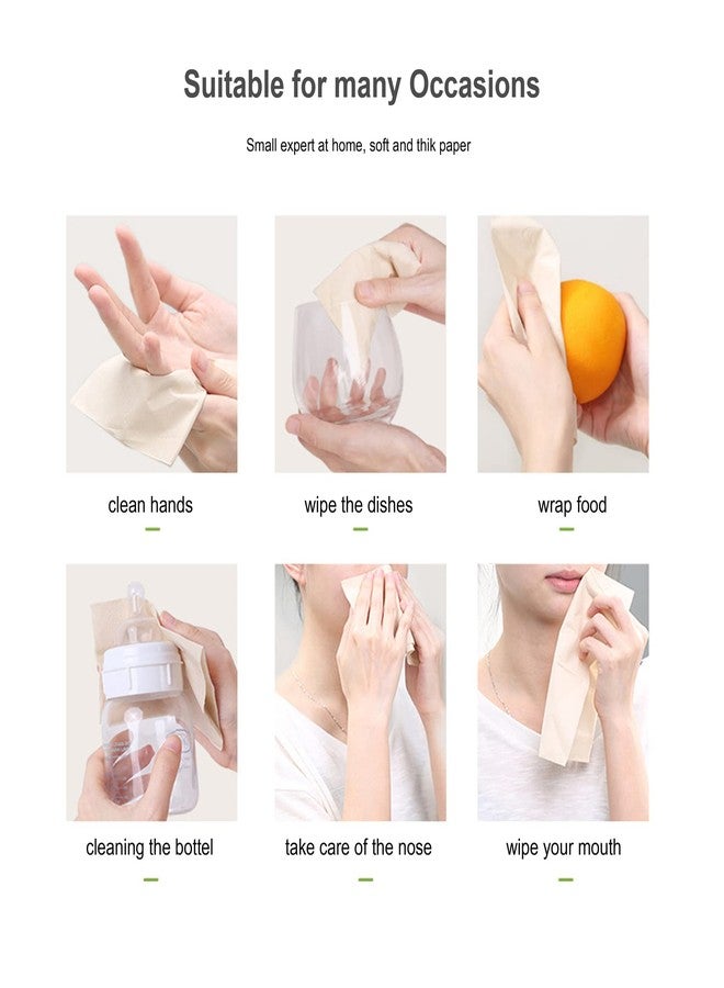 ZQBIEE 100% Skin-safe Sleek Tissue for Car, Bathroom, Bedroom, Office | Car Tissue Pocket Tissue Paper (BROWN) Pack of 2 - Image 5