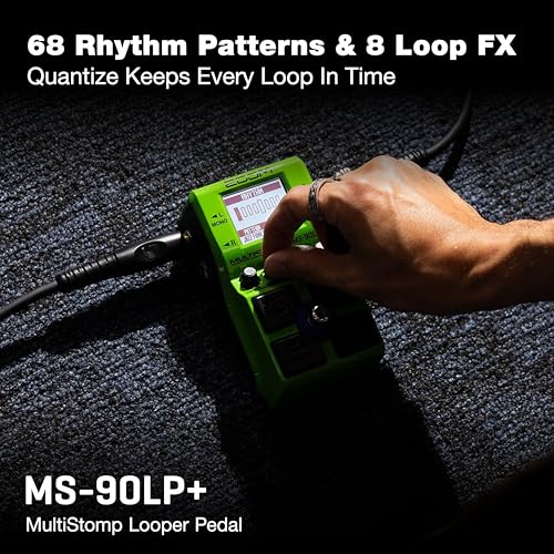 Zoom MS90LP MultiStomp Looper Pedal with 90Minute Loops 13Hour Recording HighFidelity 32Bit Float Audio Backlit LCD Rhythm Patterns and MIDI for Guitarists Bassists Keyboardists - Image 3