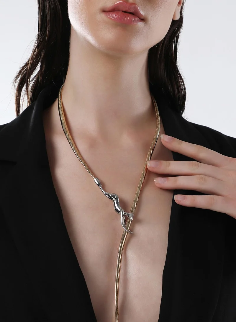 SOHI Jaguar Lariat Artificial Necklace Jewellery