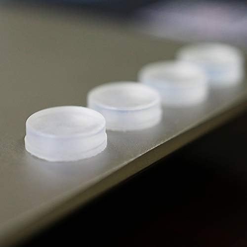 DGQ 100Pack Clear Round Self-Adhesive Rubber Pad Silicon Bumpers 3/8" for Home Kitchen Door Drawers Cabinet Furniture - Image 5