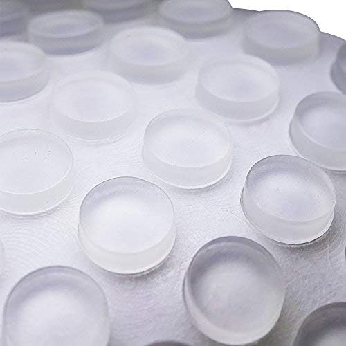 DGQ 100Pack Clear Round Self-Adhesive Rubber Pad Silicon Bumpers 3/8" for Home Kitchen Door Drawers Cabinet Furniture - Image 3