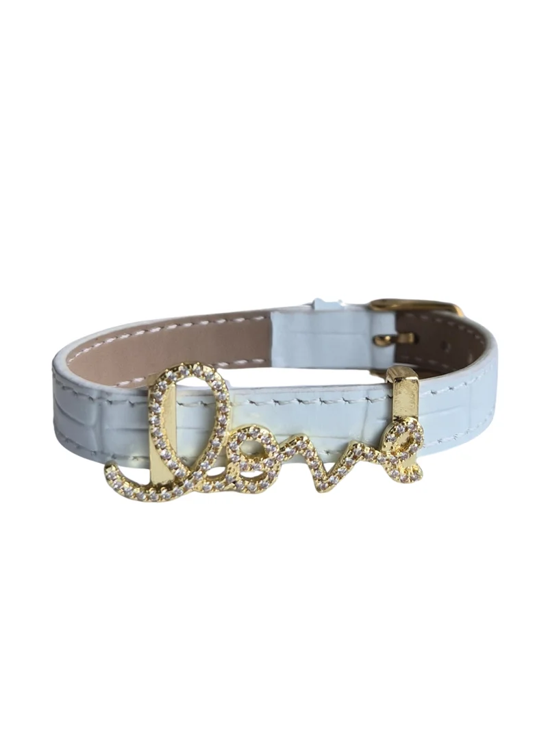 Love Charm Bracelet - White