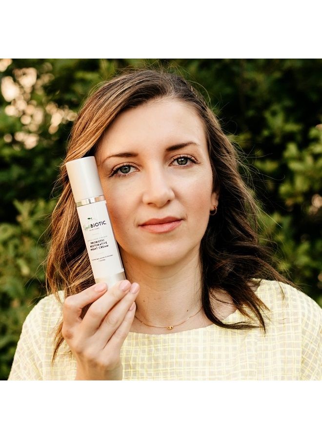 AppleBiotic Apple Cider Vinegar Restorative Night Cream - Overnight Firming, Smoothing Cream with African Green Coffee, Green Tea, Chamomile & Probiotic Extracts for Dry, Oily, Sensitive Skin, Men & Women - Image 5