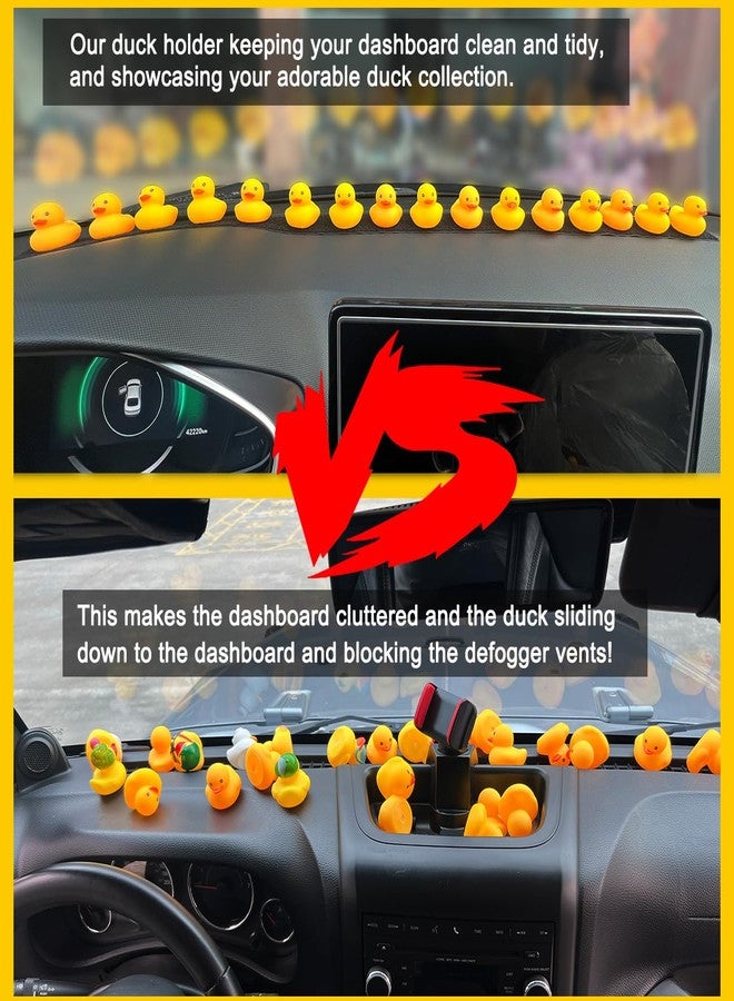 ROMASO Duck Holder for Jeep Dashboard,Rubber Ducks Plug New Upgrade Hook and Loop Duck Holder Mounts Duck Stands for Car Dash (Excluding Rubber Duck), Black - Image 3