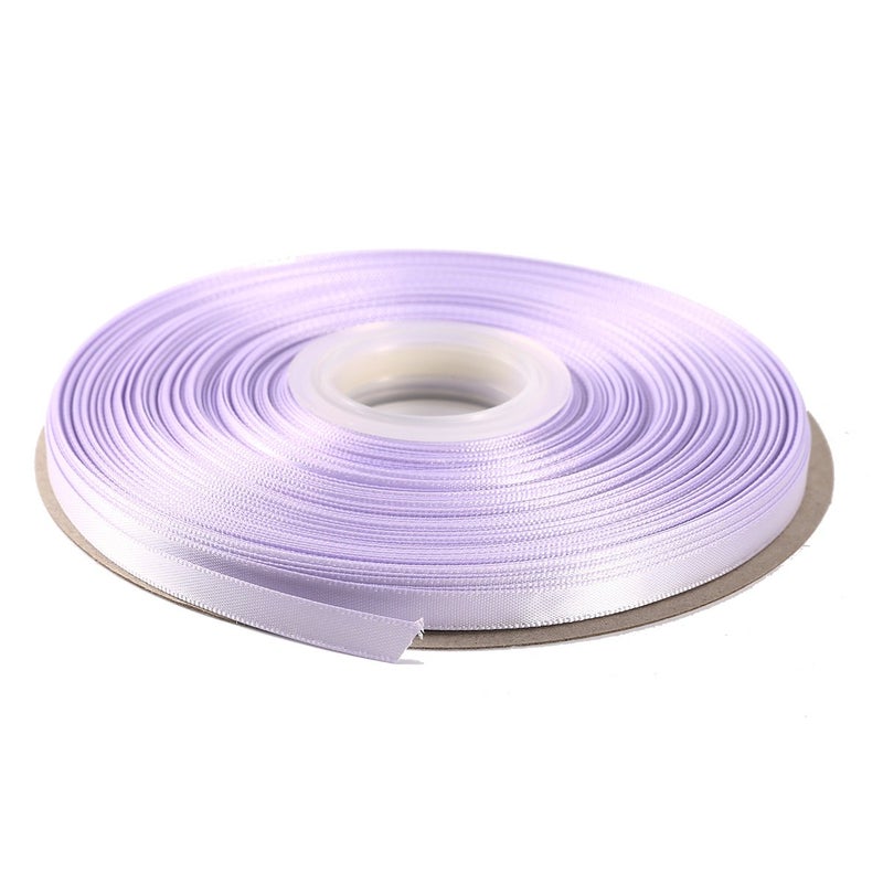 ITIsparkle 14 Inch Double Faced Satin Ribbon 50 YardsRoll Set for Gift Wrapping Scrap Books Party Favor Hair Braids Baby Shower Decoration Floral Arrangement Craft Supplies Lilac Mist Ribbon