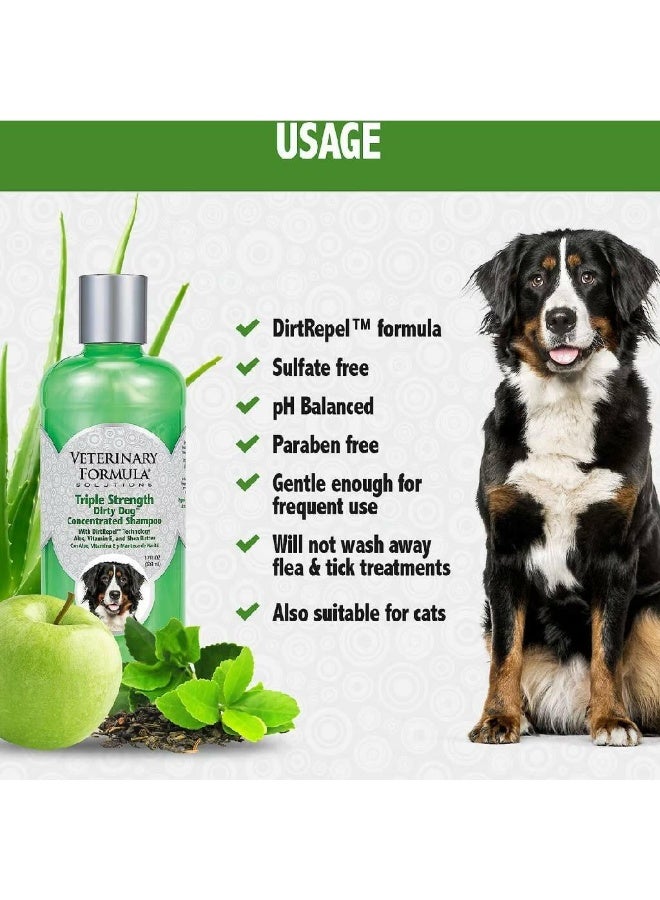 SynergyLabs Synergy Labs Veterinary Formula Solutions special formula to tackle tough dirt, mud, and odors Triple Strength Dirty Dog Concentrated Shampoo 17oz - 503ml - Image 2
