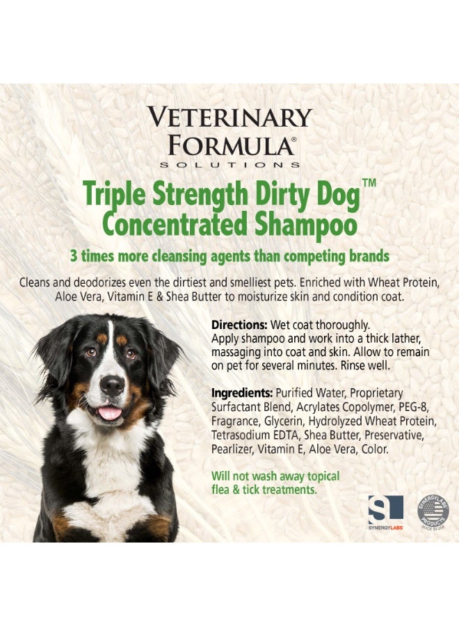 SynergyLabs Synergy Labs Veterinary Formula Solutions special formula to tackle tough dirt, mud, and odors Triple Strength Dirty Dog Concentrated Shampoo 17oz - 503ml - Image 3