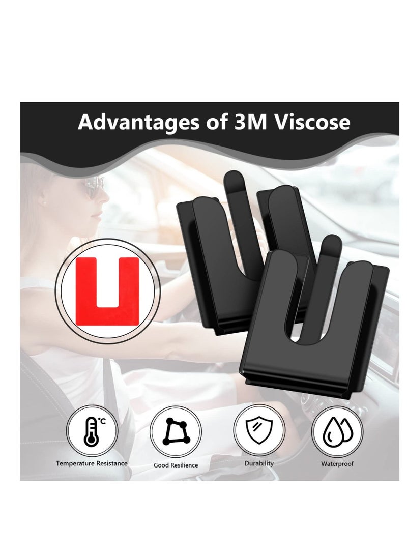 Captaintech Mic Holder, Mic Holder Mobile Radio Microphone Hang Up Clip for Yaesu Icom Vexter Motorola Kenwood MH48 MH36 HMN3596 HM133V HLN9073 GM300 340 950 CM200 300 Metal Hook Stick to Car (2Pack) - Image 4