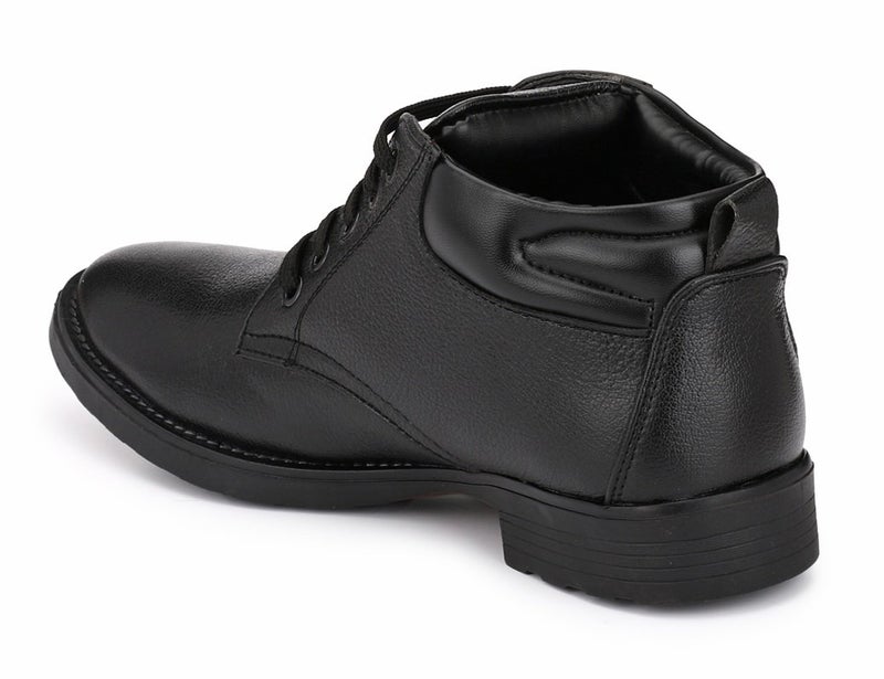 MACTREE Men's Mid Top Ankle Boots Formal Shoes (Black, numeric_11) - Image 2