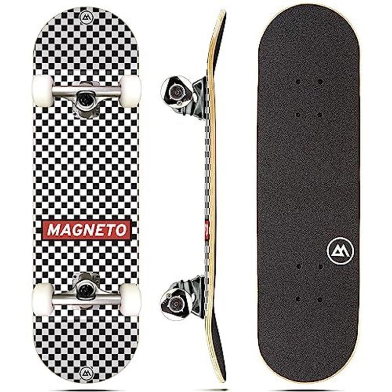 Magneto Cruiser Board - Kid Skateboard for Ages 3-6 - Mini Skateboard with Maple Concave Deck - Smooth Ride Skate Board with 95A Wheels - 27.5" x 7.75", Tie Dye - Image 1