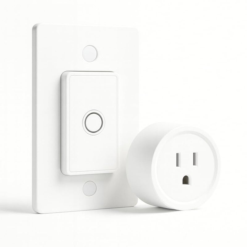 LoraTap Remote Control Outlet Wireless Wall Switch 656ft Range on Off Outlet Switch for Lights Small Appliances PreProgrammed No Wiring