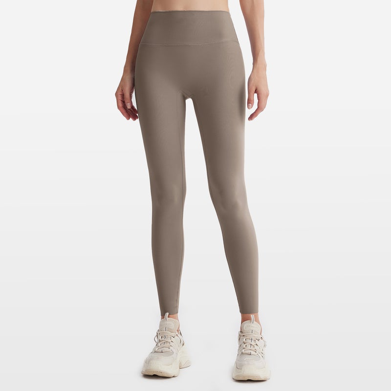 Leggings Tea Brown/tea Brown Spring and Summer Seamless Yoga Pants for Women's High-waisted Peach-lift Sports Fitness No Awkward Lines High-elastic Tight-fitting Long