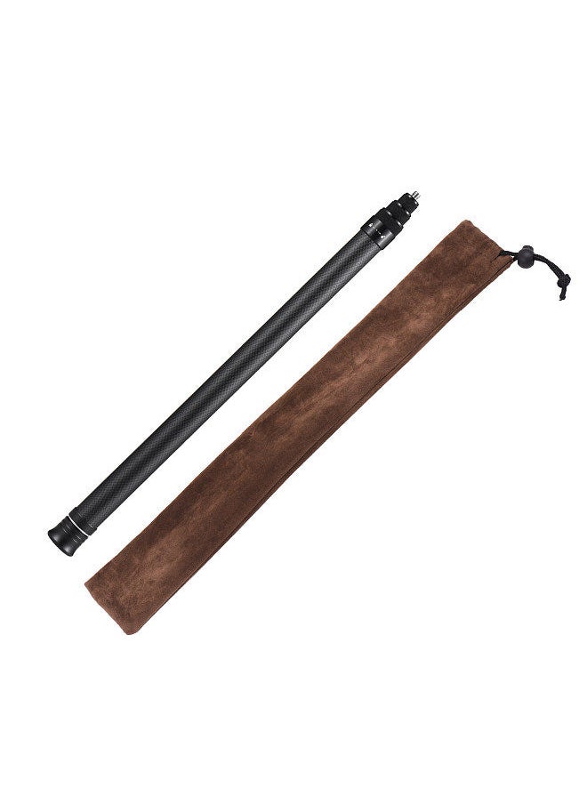 Generic - Portable Selfie Stick Carbon Fiber Stand Camera Bracket 1/4 Inch Screw Mount 36cm-150cm/14.2in-59in Adjustable Length Compatible with Insta360 X2/ X3 - Image 1