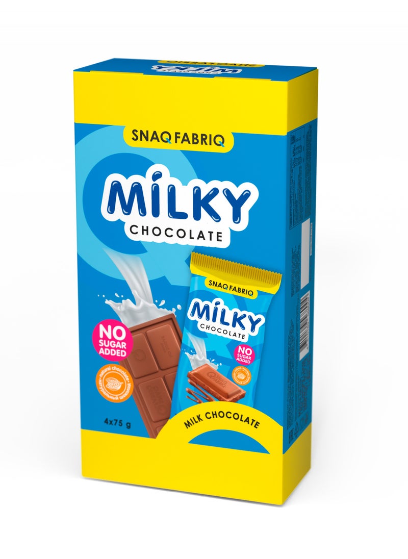 Snaq Fabriq Milky Chocolate (No sugar Added) 4x75g (Per Box 4 Pieces)300g - pzsku/Z308C1440A1C2719054DCZ/45/_/1721295823/f450dc56-2732-4c58-babb-b220f57070d9