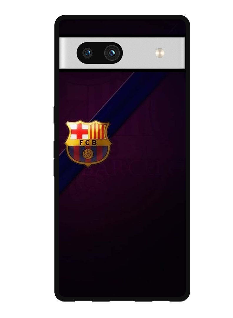 Theodor Protective Case Anti Scratch Shock Proof Bumper Cover For Google Pixel 7a Minimal Barca Logo - Image 1