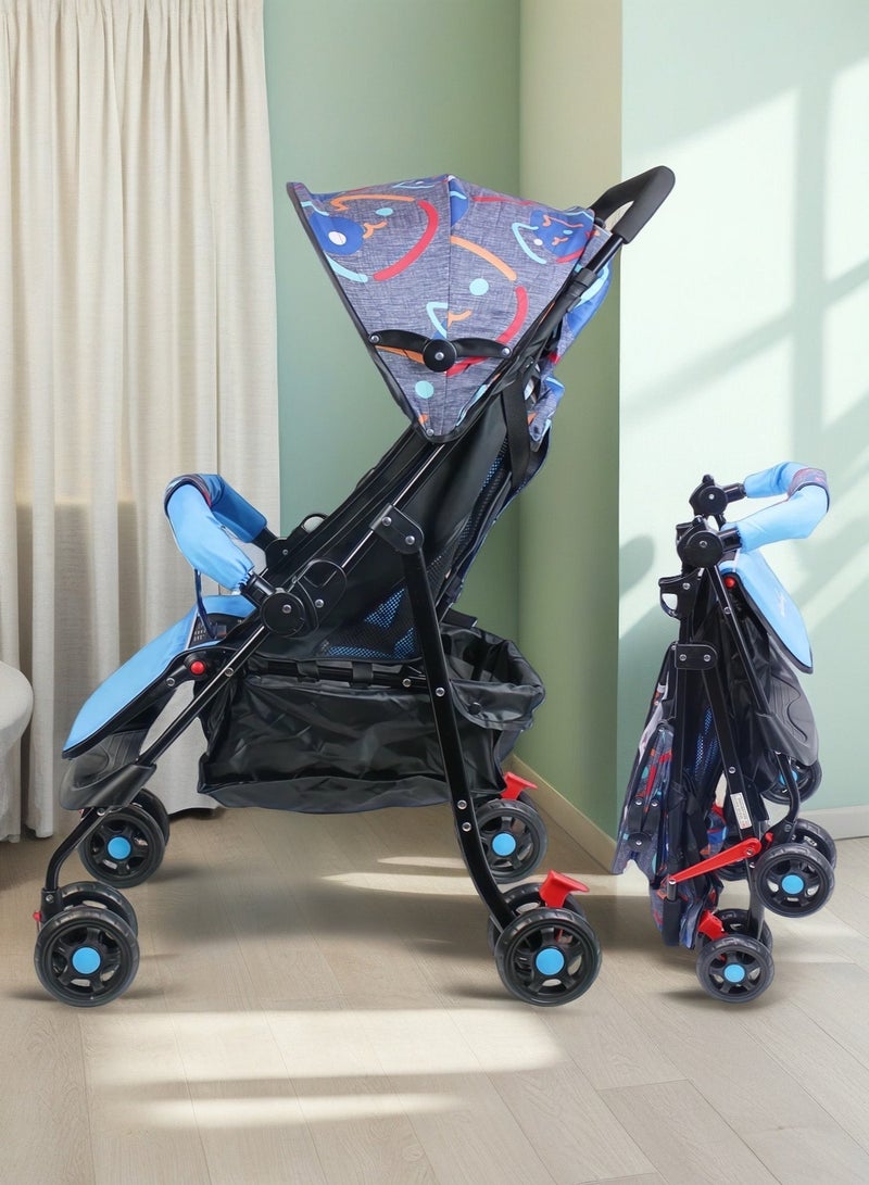 EASY FUTURE Foldable Ultra Lightweight Travel Stroller with Adjustable Canopy Foldable Storage Basket and Multi Position Reclining Seat NO.1102 - Image 1