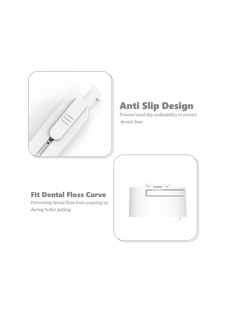 Portable Floss Dispenser, Refillable Dental Floss Storage, Travel Friendly Adult Floss Clean Teeth and Oral Care, Won't Tear, Snap or Stretch, Perfect for Dinners, Dating, Travel, Hotels(2 Pack) - Image 5