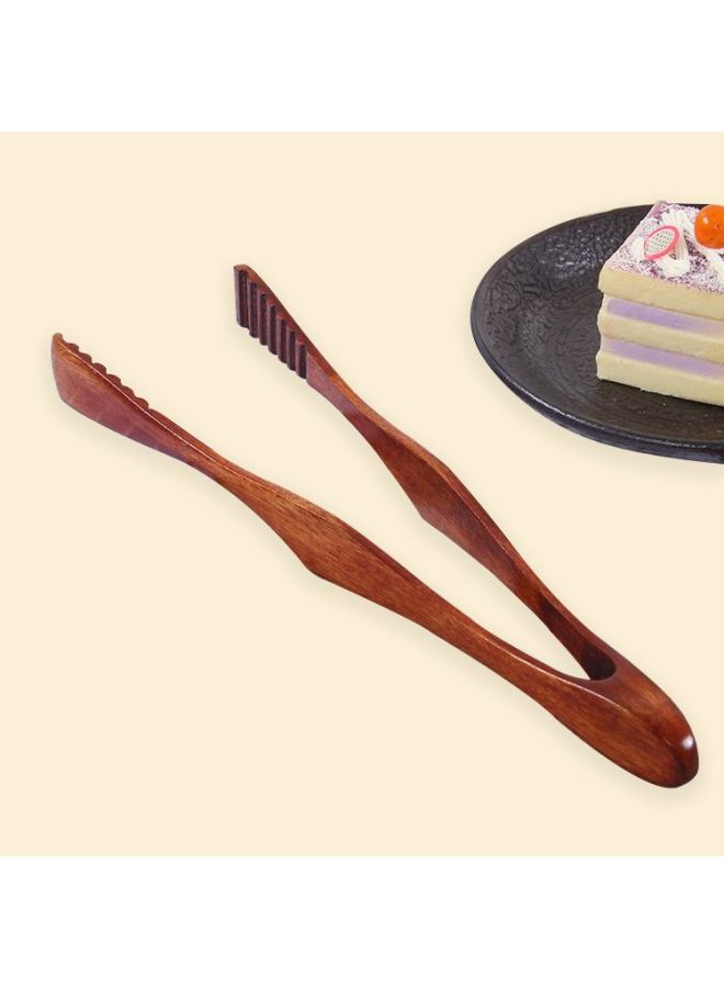 Hand-made Phoebe Special Wooden Baking Bread Clip Salad Fruit Clip Cake Snack Clip Solid Wood Steak Clip-Color:Scissor Clip  - Image 2