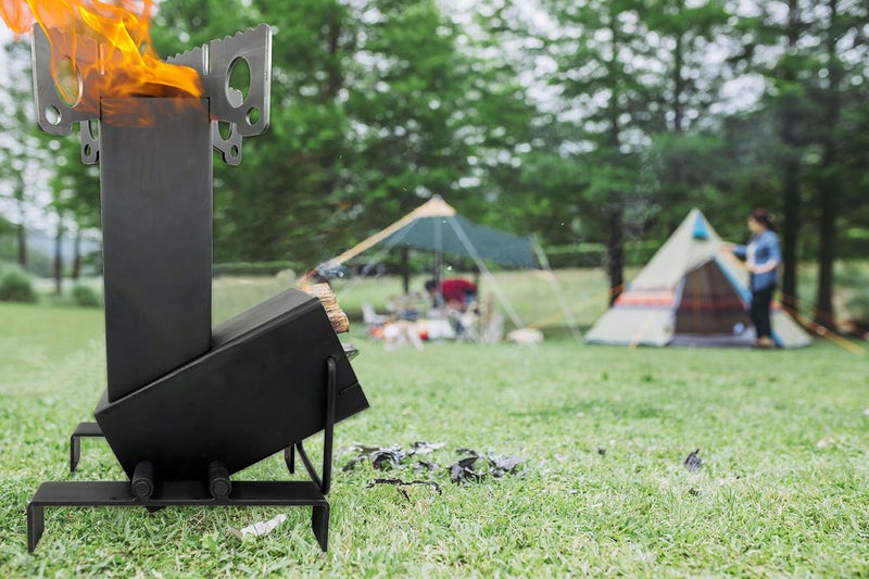 StarBlue Collapsible Rocket Stove by StarBlue with FREE Carrying Bag - A Portable Wood Burning Camping Stove with Large Fuel Chamber Best for Outdoor Cooking, Camping, Picnic, BBQ, Hunting, Fishing - Image 4
