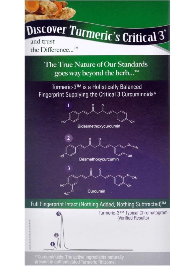 NATURE'S ANSWER Turmeric-3 12,800 Mg Vegetarian Capsules 90'S - Image 5