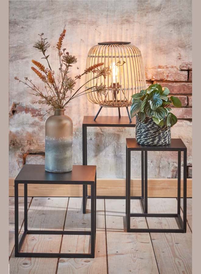 Edelman Goa side table black - l30xw30xh42cm - Image 4