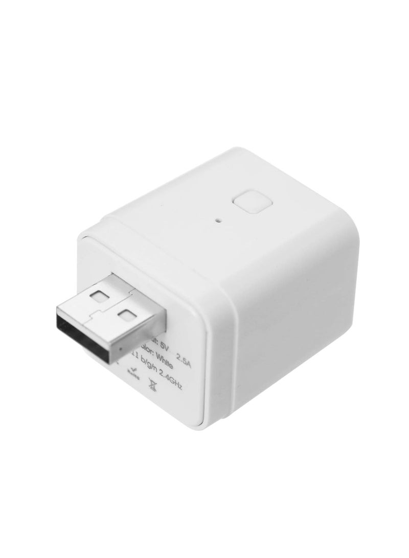 Barakah محول واي فاي ذكي ميكرو DC 5V - محول USB لاسلكي مع تحكم عن بُعد عبر التطبيق، متوافق مع أليكسا وGoogle Home للتحكم الصوتي، مثالي للشحن وأتمتة المنزل الذكي (أبيض) - Image 1