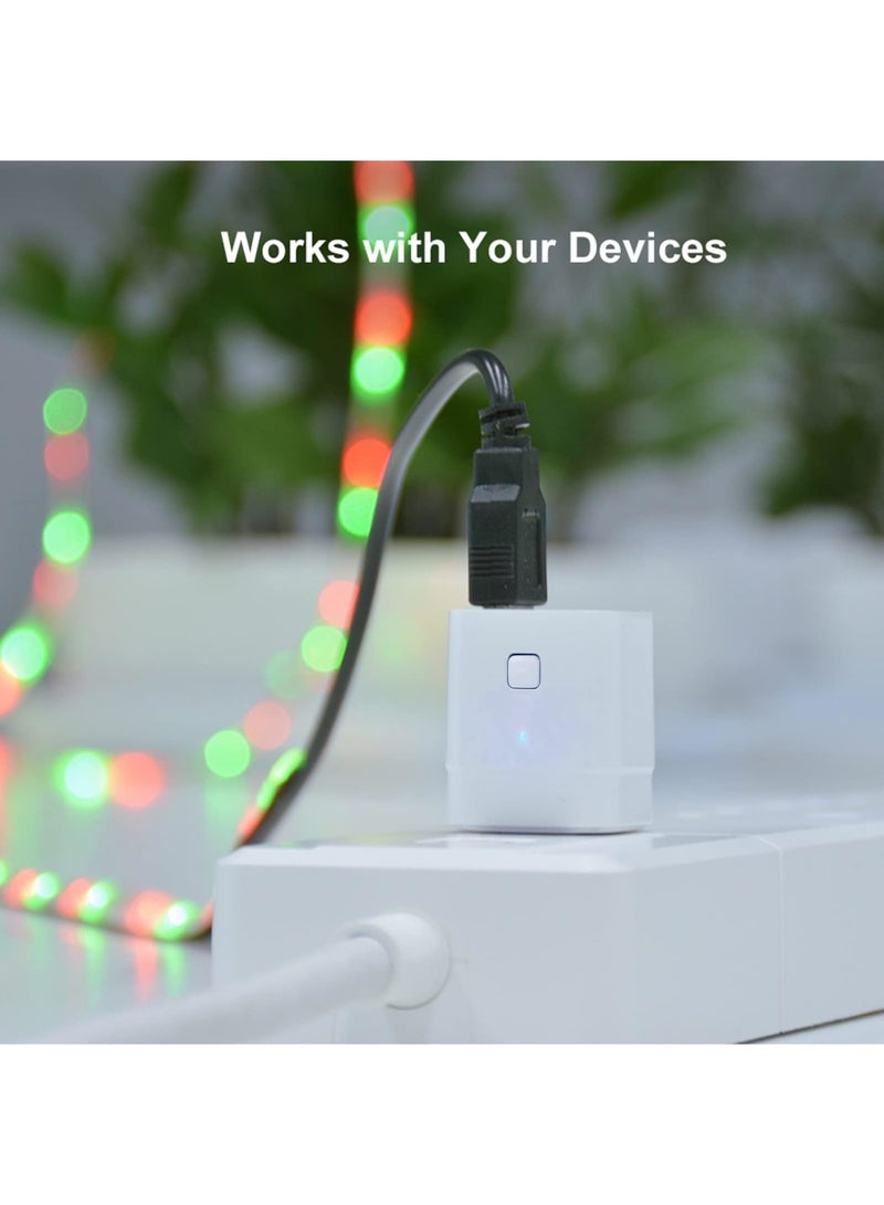 Barakah محول واي فاي ذكي ميكرو DC 5V - محول USB لاسلكي مع تحكم عن بُعد عبر التطبيق، متوافق مع أليكسا وGoogle Home للتحكم الصوتي، مثالي للشحن وأتمتة المنزل الذكي (أبيض) - Image 3