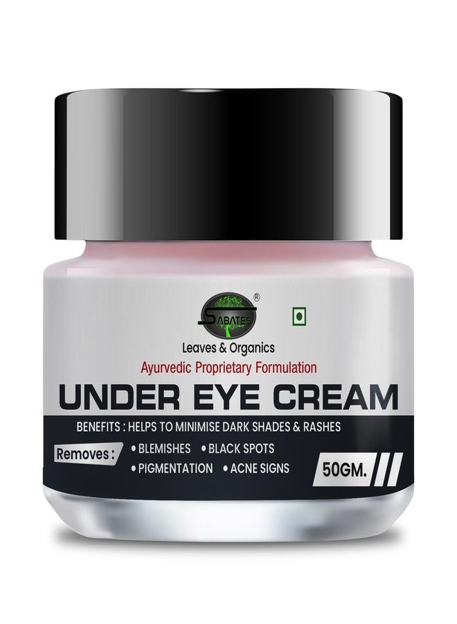 SABATES Under Eye Cream l Reduce Dark Circles l Anti Ageing Reduces Puffiness & Fine Lines Brightens Under Eyes, Dark Circle Cream (Zero Side | Effetcs) - Image 2
