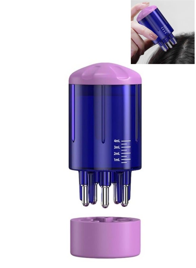 مشط زيت الشعر لفروة الرأس، مشط جذر الشعر السائل، مشط مصل فروة الرأس، فرشاة تدليك للسفر المنزلي، زيت معالجة الشعر، زجاجة توزيع الشعر، زجاجة نمو الشعر - Image 1