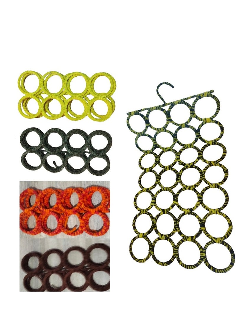 Generic - 28 Hole Scarf and Tie Hanger Wall Mounted, Multicolor - Image 1