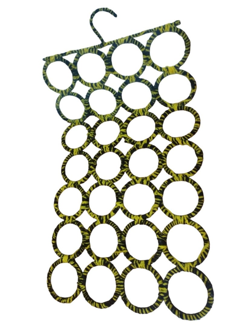Generic - 28 Hole Scarf and Tie Hanger Wall Mounted, Multicolor - Image 1
