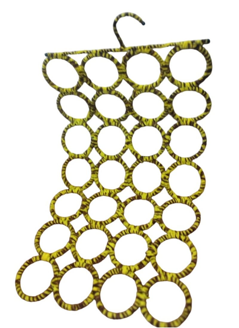 Generic - 28 Hole Scarf and Tie Hanger Wall Mounted, Multicolor - Image 1
