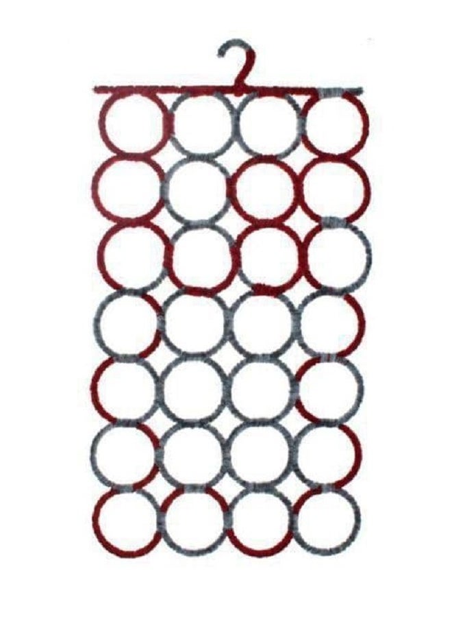 Generic - 28 Hole Scarf and Tie Hanger Wall Mounted, Multicolor - Image 1