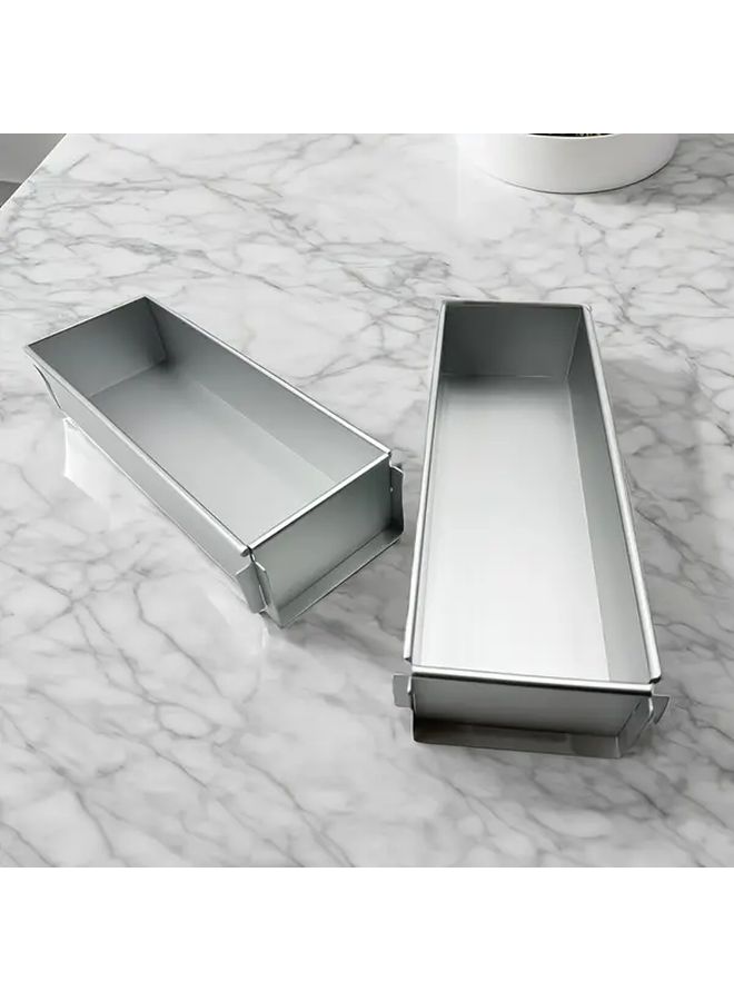 Rectangular Aluminum Tiramisu Cheesecake Pan 16.4in Removable Dividers Secure Base - Image 1