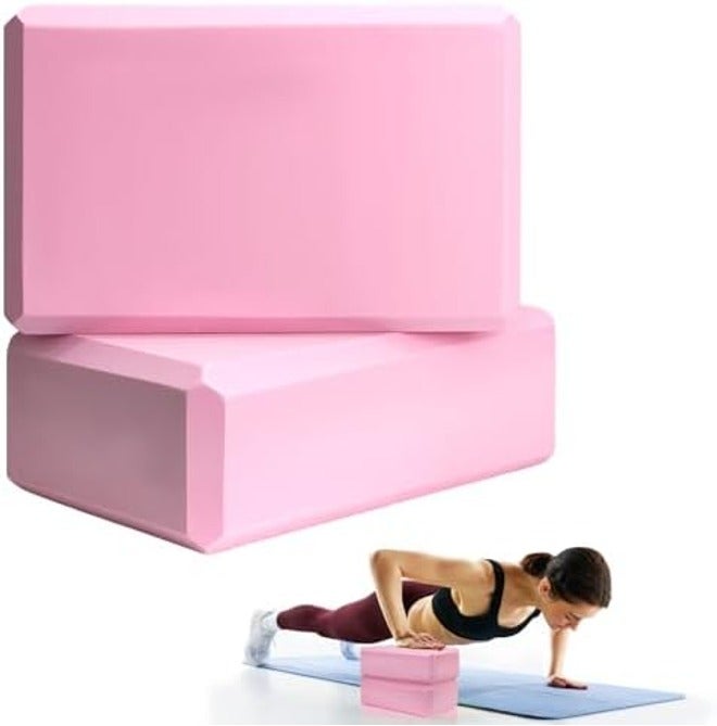 Septo 2 Pcs Yoga Blocks, 9x6x3 Inch Foam Blocks for Pilates | High Density EVA Foam Props - Image 1