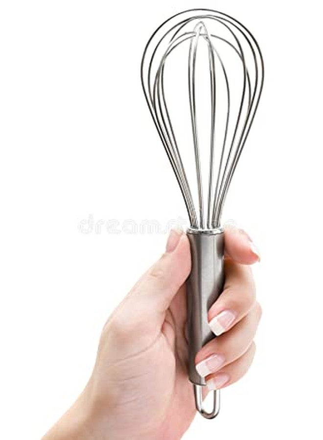 GAFFEL Stainless Steel Combo of Egg Whisk/Hand Blender/Beater (21cm and 27cm), Silver, 2Pcs Combo Set - Image 2