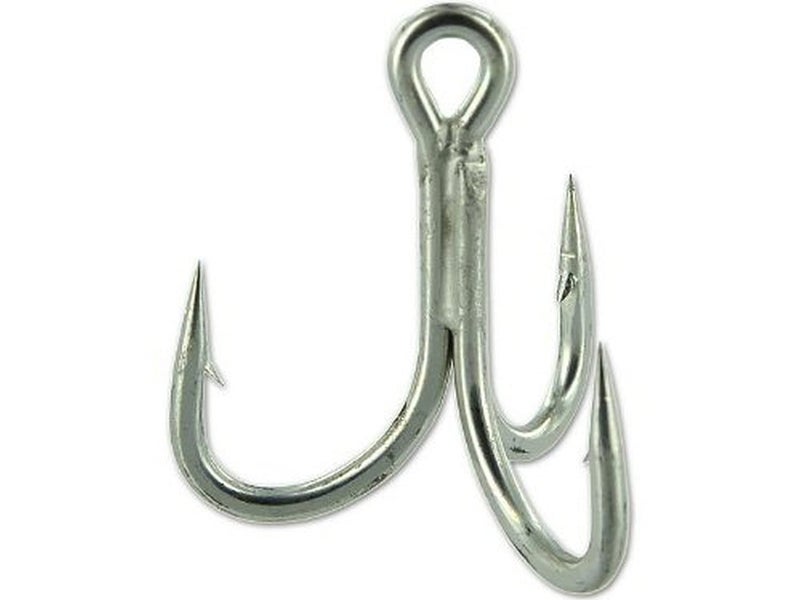 Owner ST-66 4X-Strong Corrosion Resistant Tinned Finish Short Shank Treble Hook, Size 4/0 (5 Per Pack) - Image 4