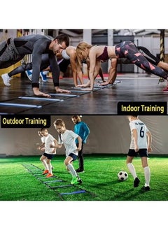 founder Agility Ladder 1 Agility Training Equipment 1 Resistance Parachute 4 Adjustable Hurdles 12 Disc Cones 1 Jump Rope 1 Resistance Band with bag Agility Speed Training Equipment for Youth&Adults  - Image 4