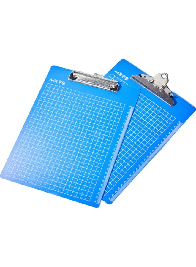 Elifo Vertical Plastic Writing Clipboard, Paper Stationery Hard Board, Record Clipboard, Office Work Press Board, Paper Clip, A5 Flat Head Clip, Blue, 1 Piece - Image 2